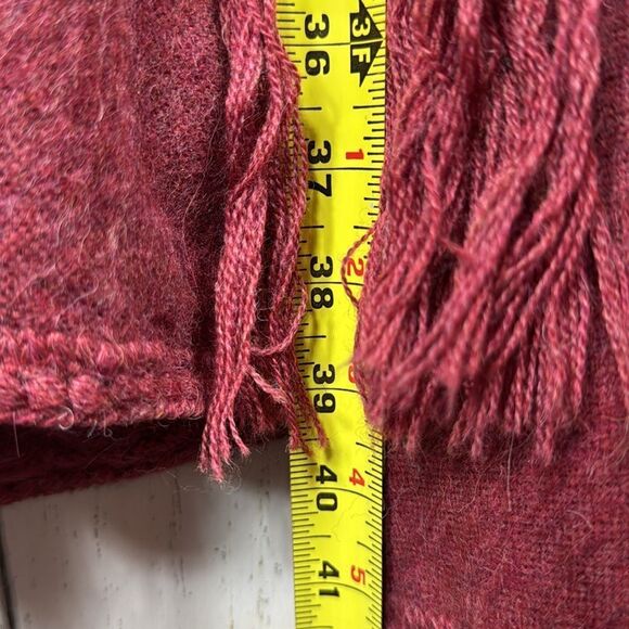 Estirpe Inca Alpaca 100% Poncho Button Front Scarf Attached Cozy Elegant Luxury - Picture 16 of 16